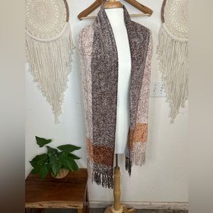 Unbranded chenille fall color brown and orange soft scarf